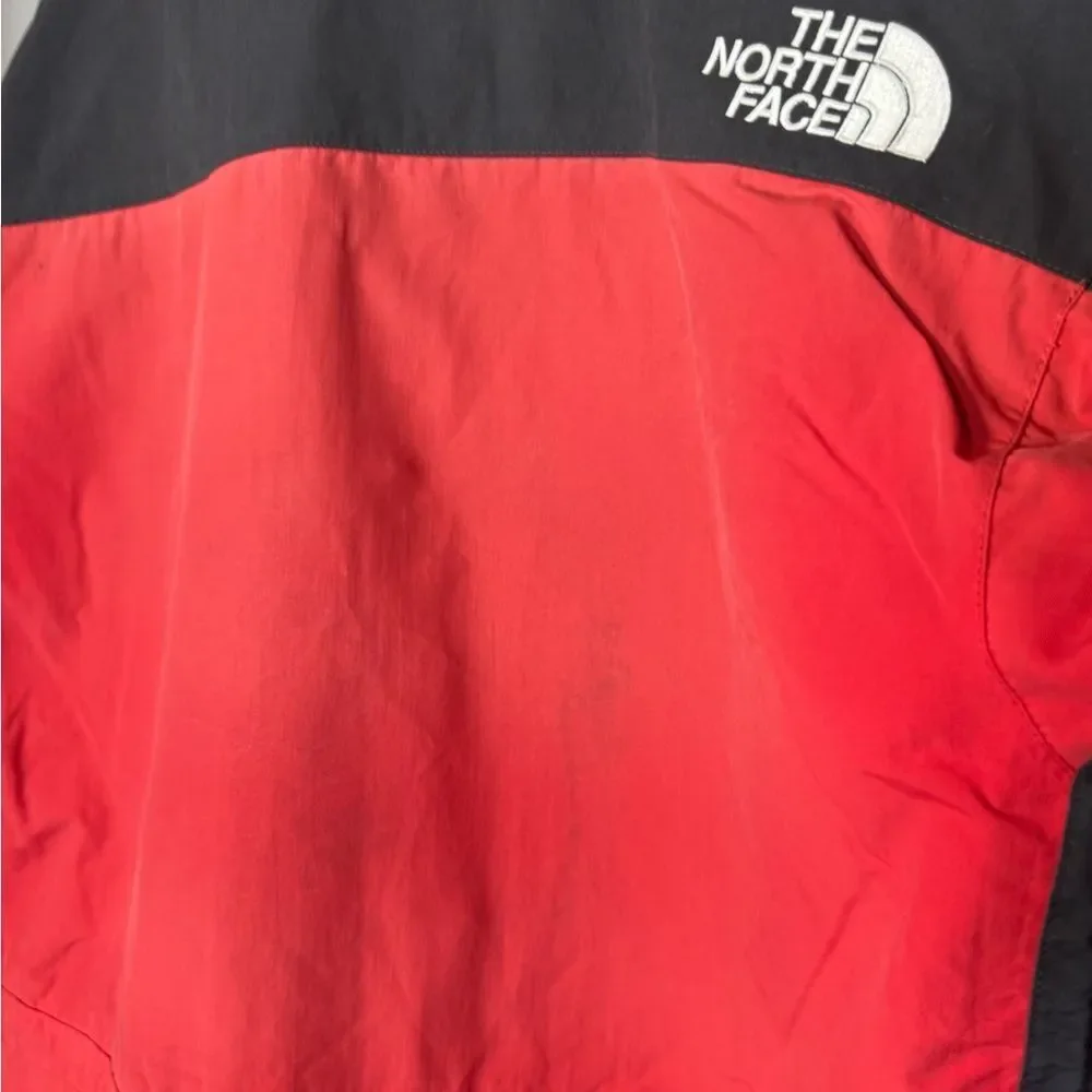 Vintage The North Face Men's Bold Red and Black Ski Jacket